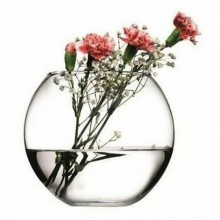 Ampolla Boccia In Vetro Trasparente Acquario Per Pesci Centrotavola diam 12 cm