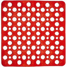 Tappetino Doccia Quadrato Antiscivolo Tappeto Bagno Fori Massage 53x53 cm BAMA