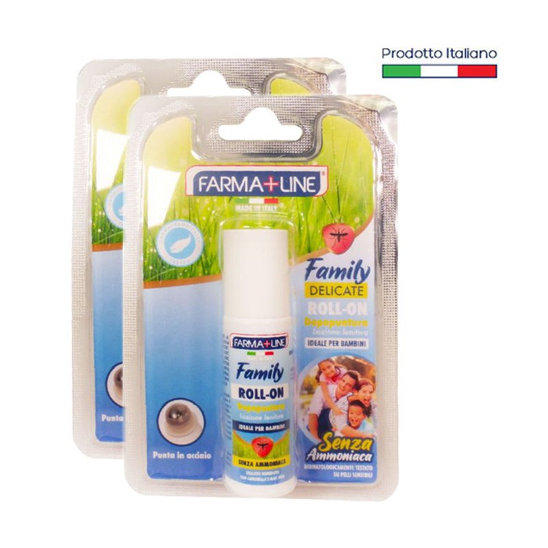 2x Dopopuntura Roll-On Dermoprotettivo Sollievo contro Punture di Insetti 20ml