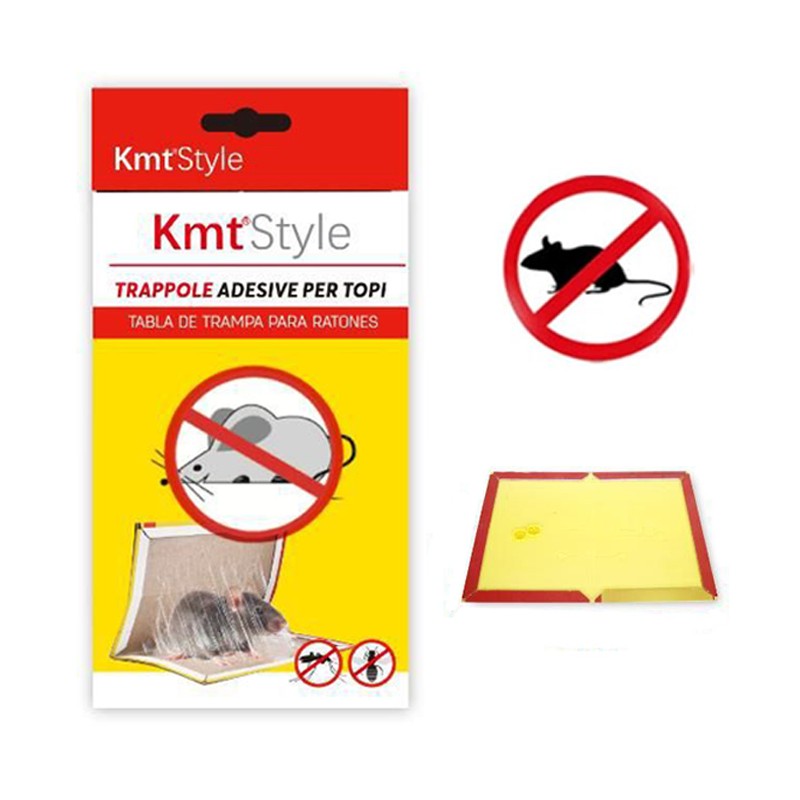 12 x Trappola Adesiva per Topi e Ratti, Trappole atossiche 17x24 cm Pronto Uso