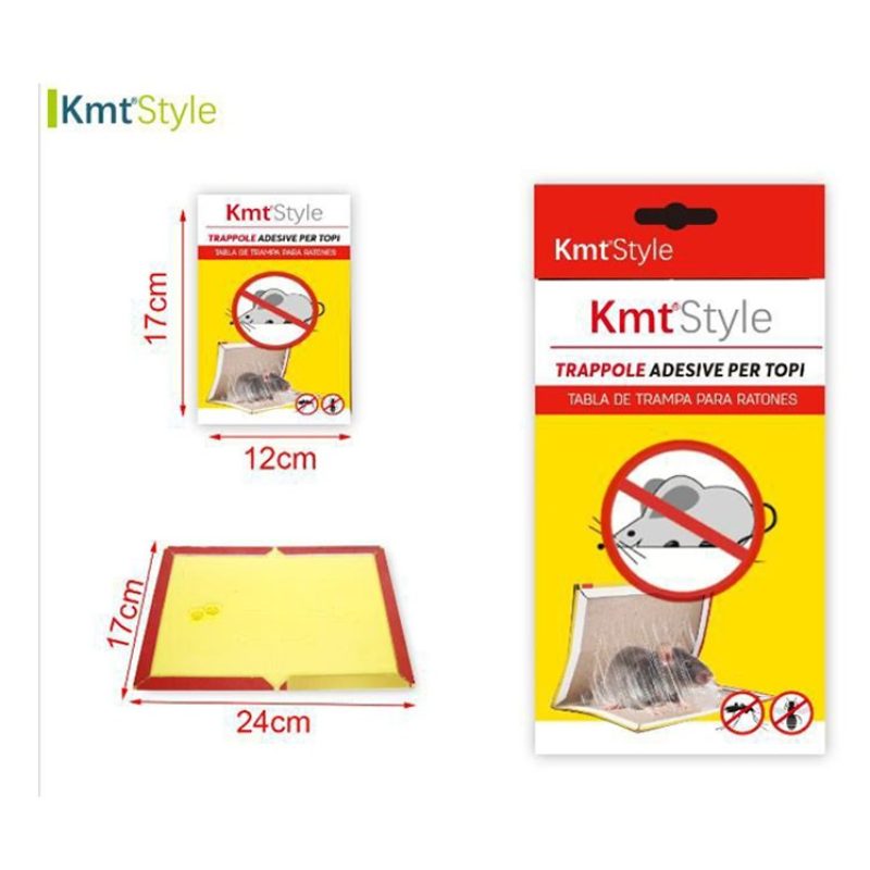 Kmt Style 12 x Trappola Adesiva per Topi e Ratti, Trappole atossich...