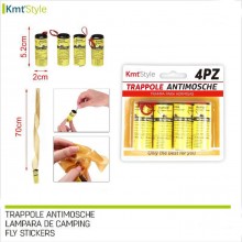 Carta Moschicida Trappola Cattura Acchiappa le Mosche Acchiappamosche 48 Spirali