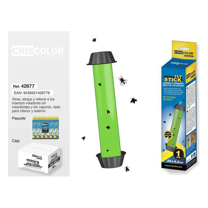 CrisColor Trappola Adesiva per Insetti 2PZ Volanti Attira Cattura M...