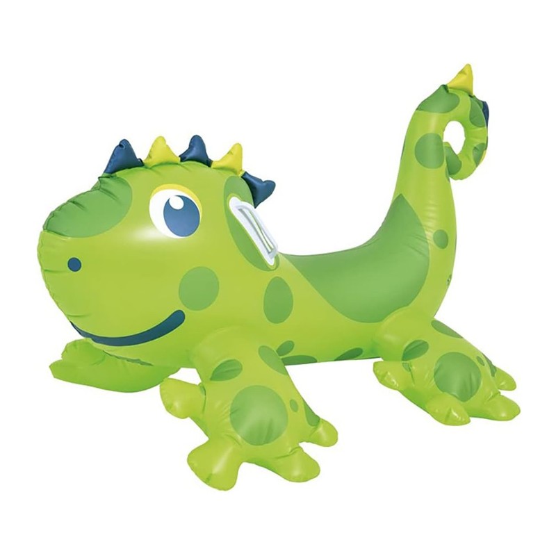 Dinosauro Gonfiabile e Cavalcabile 2 manici 119x64cm Per Bambini Sunclub