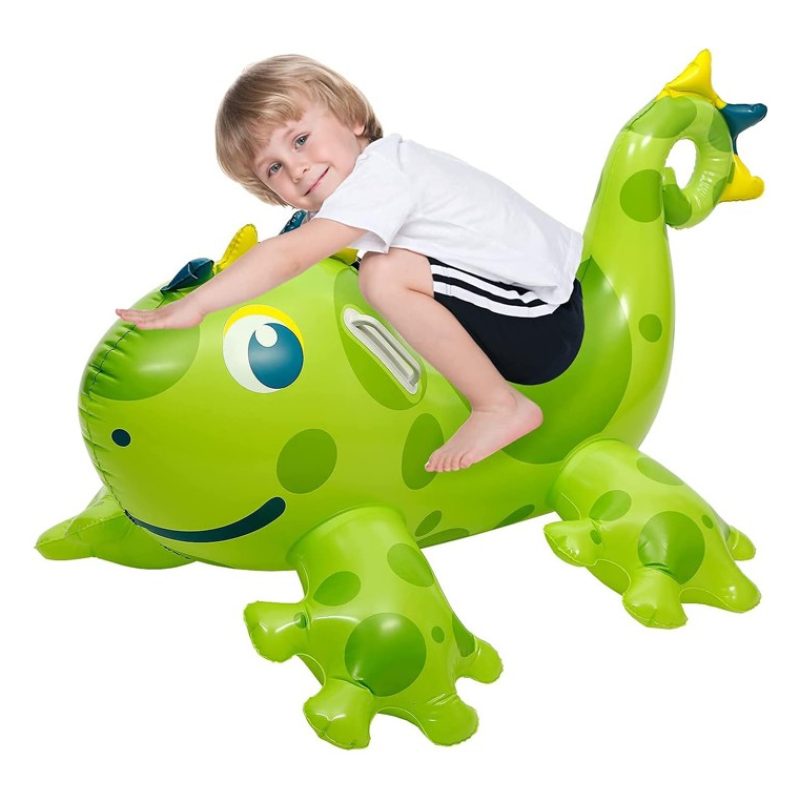 Sun Club Dinosauro Gonfiabile e Cavalcabile 2 manici 119x64cm Per B...