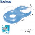 Doppia poltrona gonfiabile BESTWAY 188x117 CM galleggiante per piscina e mare