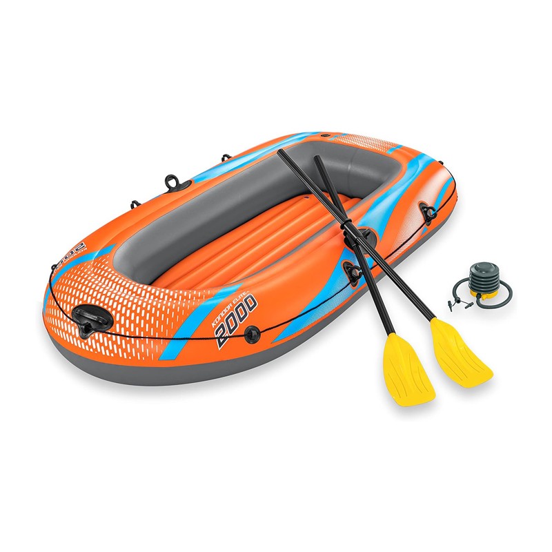 Canotto gonfiabile Kondor 2000 Elite gommone con remi pompa Bestway 196x106cm