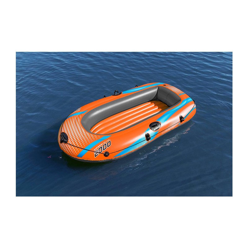 Canotto Gonfiabile Kondor 2000 Con Remi E Pompa - Per 1 Adulto E 1 Bambino, Max 120 Kg - Foto 6