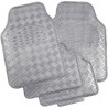 Set 4 tappetini universali effetto metallico argento auto tuning sp...