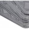 Set 4 tappetini universali effetto metallico argento auto tuning sp...