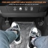 Set 4 tappetini universali effetto metallico argento auto tuning sp...