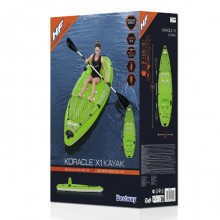 Canoa gonfiabile Bestway Hydroforce x1 Kayak da pesca 285x92 cm 65097 150kg