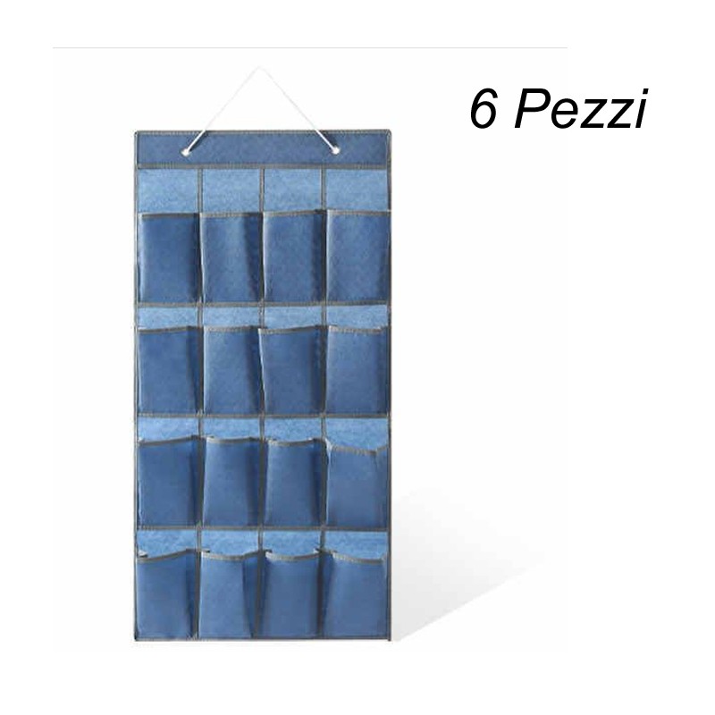 Organizzatore da appendere con 16 tasche organizer da parete multiuso scarpiera