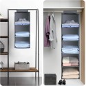 Organizer Armadio Portatutto Pensile 2PZ Tessuto Scarpe Borse 5 Piani 30x30x100