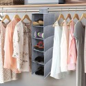 Organizer Armadio in Tessuto 2PZ Portatutto Organizzatore Pensile 5 Scomparti