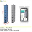 Organizer Armadio in Tessuto 2PZ Portatutto Organizzatore Pensile 10 Scomparti