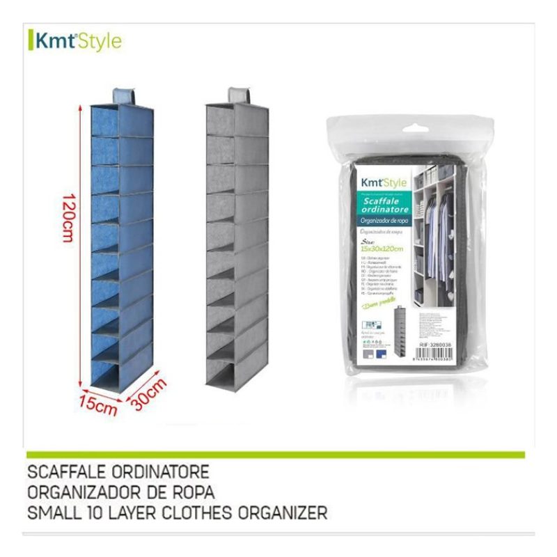 Kmt Style Organizer Armadio in Tessuto 2PZ Portatutto Organizzatore...