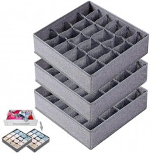 Scatola tessuto portaoggetti biancheria 3PZ contenitore salvaspazio armadio