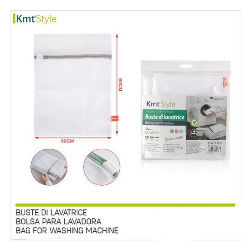 Kmt Style Lavaggio sacchetto 12PZ retina per sacco lavatrice per bi...