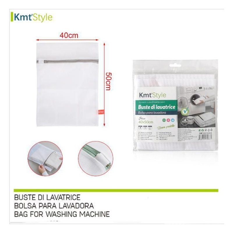 Kmt Style Lavaggio sacchetto 12PZ retina per sacco lavatrice per bi...