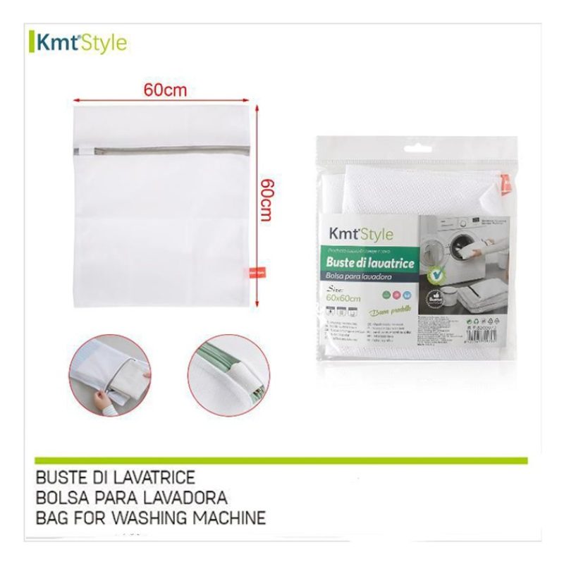 Kmt Style Lavaggio sacchetto 12PZ retina per sacco lavatrice per bi...
