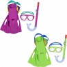 Bestway Set Maschera e Boccaglio da Sub Antiappannamento per Snorke...