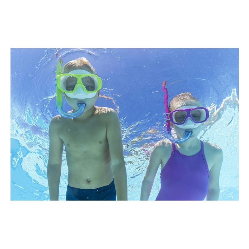 Bestway Set Maschera e Boccaglio da Sub Antiappannamento per Snorke...