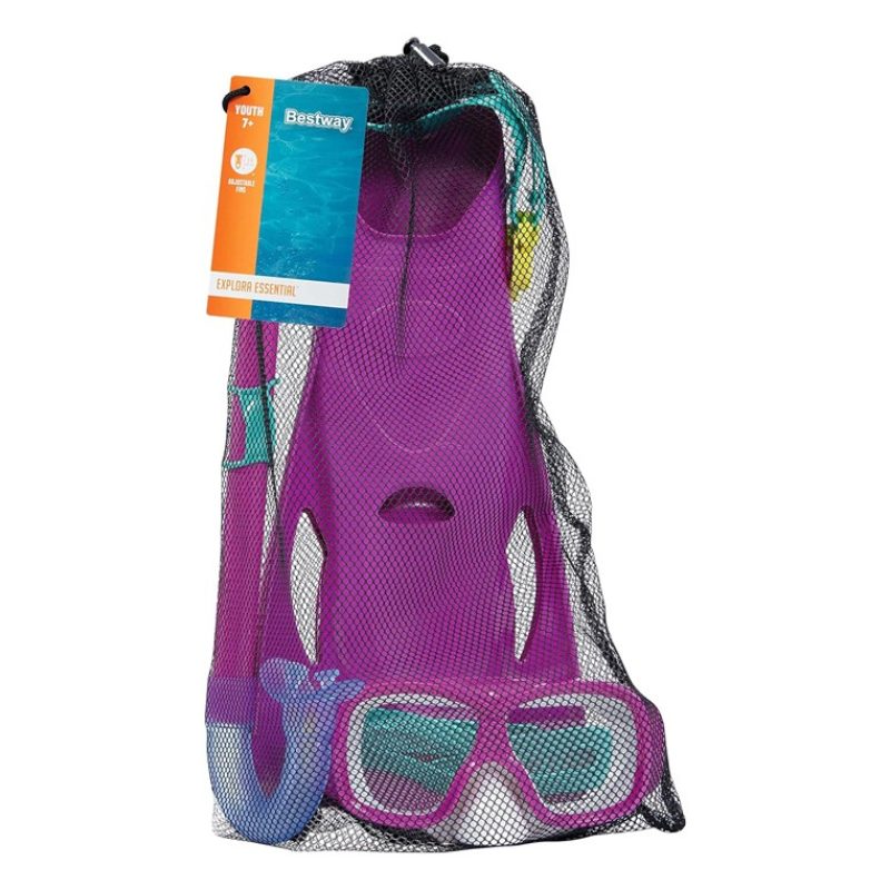 Bestway Set Maschera e Boccaglio da Sub Antiappannamento per Snorke...