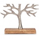 Complemento d'arredo soprammobile albero della vita Metallo base in legno casa