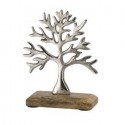 Complemento d'arredo soprammobile albero della vita Metallo base in legno casa