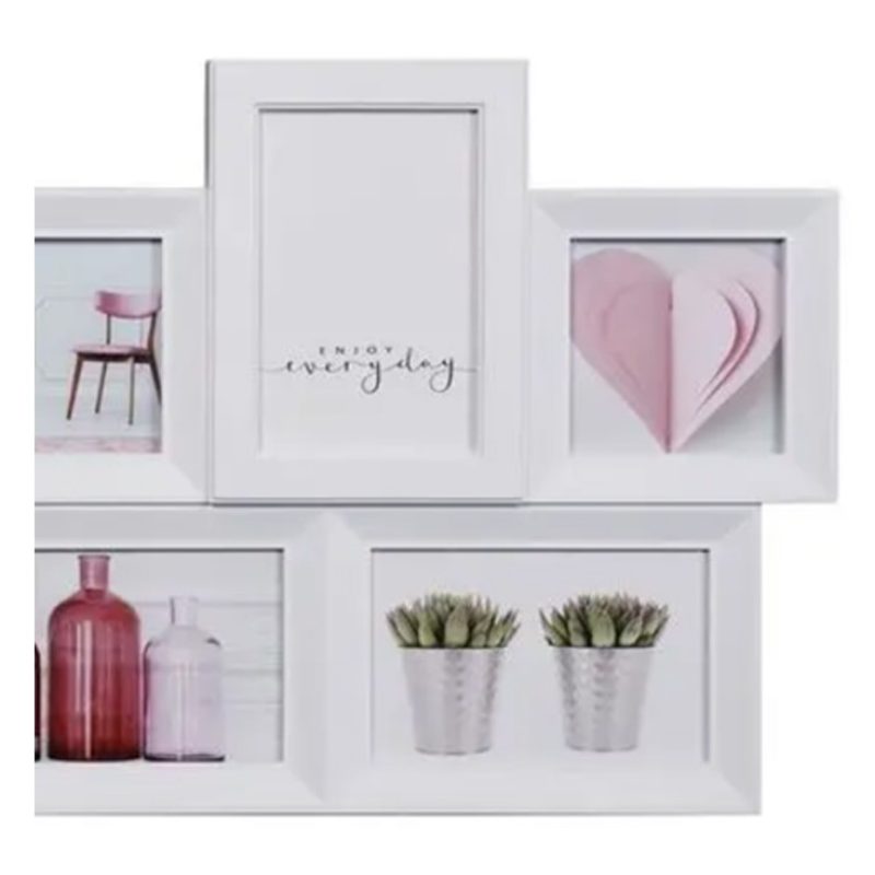 AD Trend Porta foto Cornice Multiplo 6 Posti family shabby chic Par...