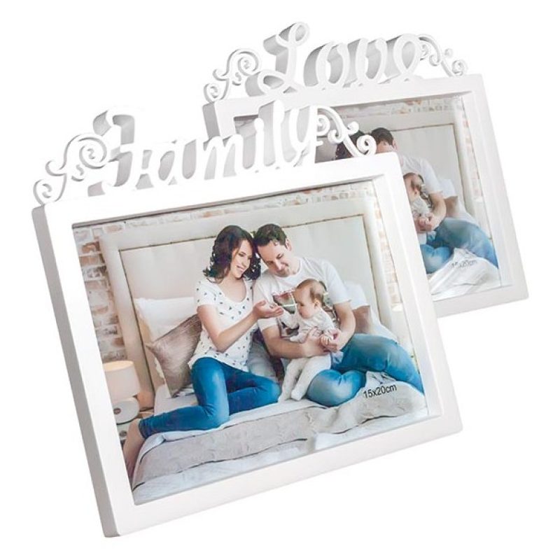 AD Trend Porta foto Cornice Multiplo family shabby chic 15x20 cm bi...