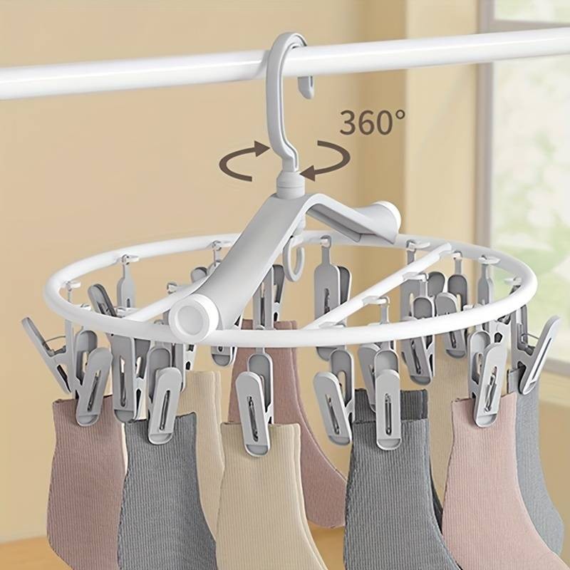 Stendibiancheria nero, stendibiancheria con 26 clip, stendibiancheria