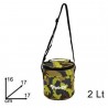 Due Esse Borsa termica FREEGO mimetica 2 LT. interno in alluminio c...