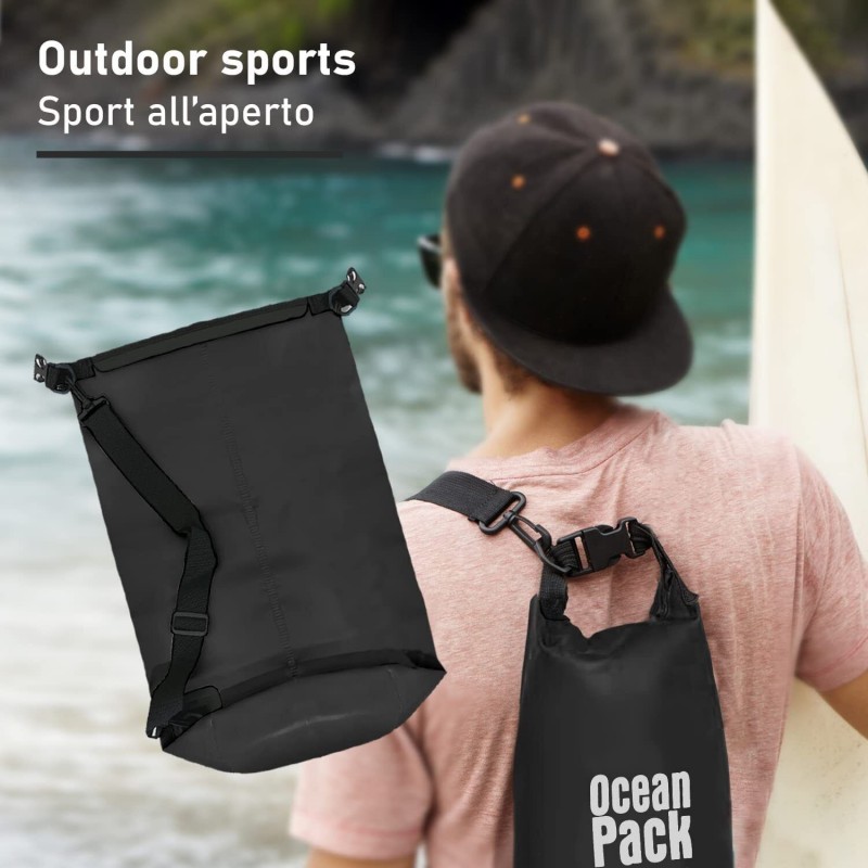 Nataluna Borsa Zaino Impermeabile tracolla Dry Bag Mare Sacca Water...