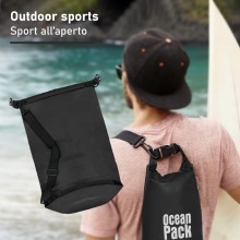 Borsa Zaino Impermeabile tracolla Dry Bag Mare Sacca Waterproof Barca Spiaggia