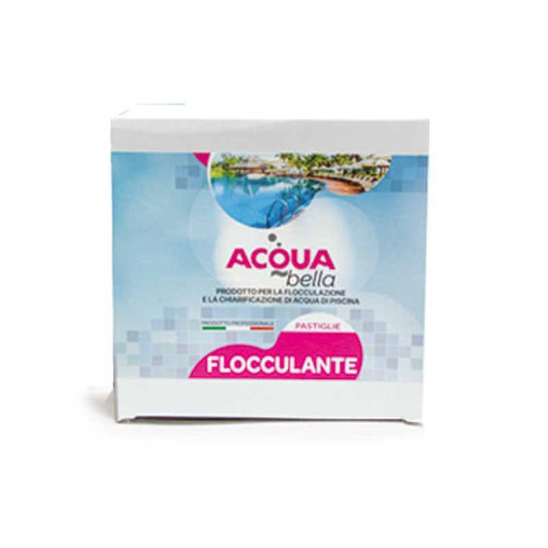 Pulizia Acqua per Piscina Flocculante in pastiglie 40 da 25g scatola da 1kg