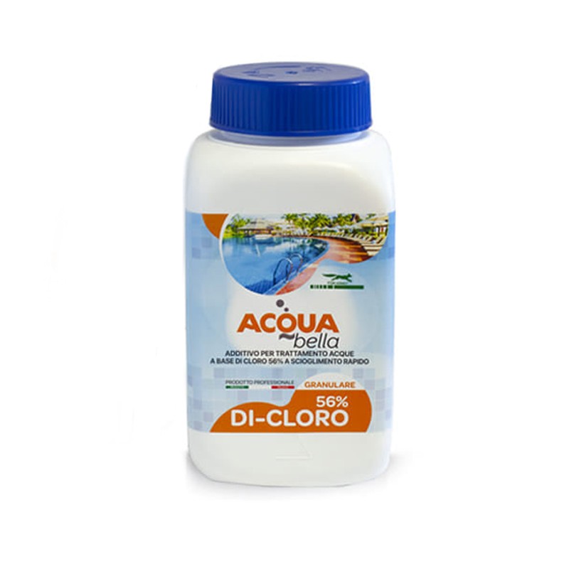 Dicloro Granulare al 56% Per acqua piscina rapida dissoluzione 1KG Disinfettante