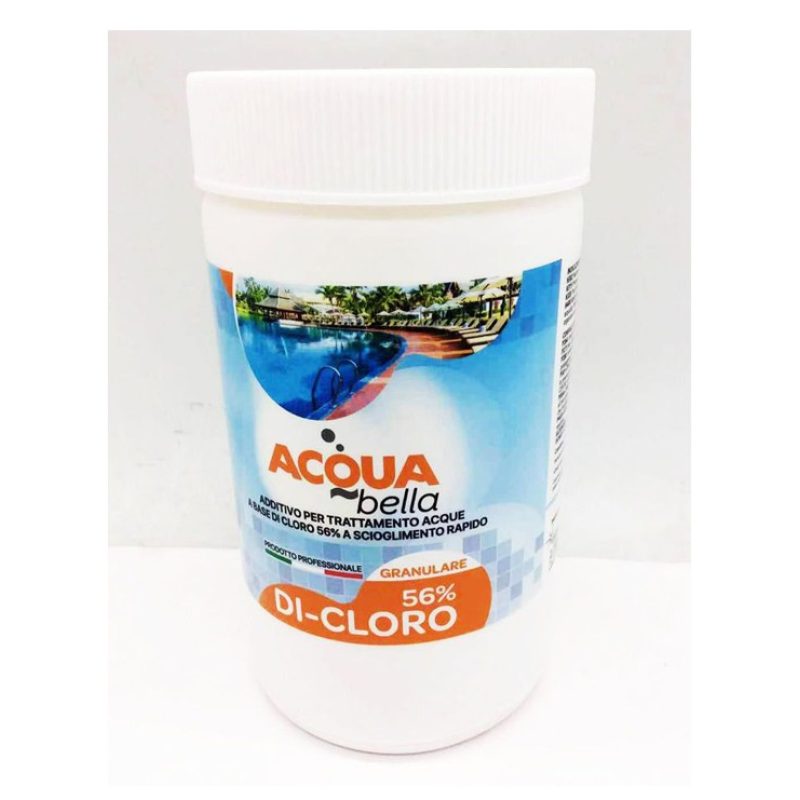 Acqua Bella Dicloro Granulare al 56% per Acqua Piscina Rapida Quant...