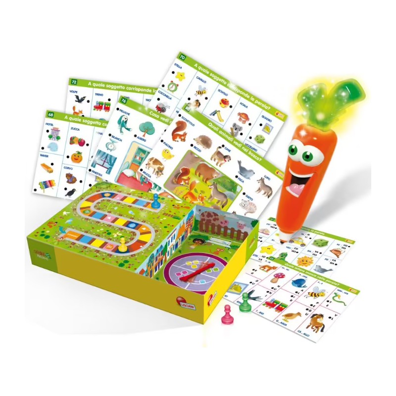 Lisciani Giochi Carotina Penna Parlante 1000 Domande bimbi 3/6 anni educativo