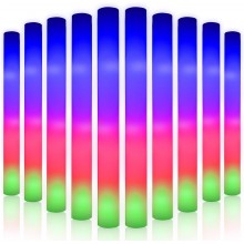 10 Bastone luminoso a LED per feste accessori discoteca in schiuma ...