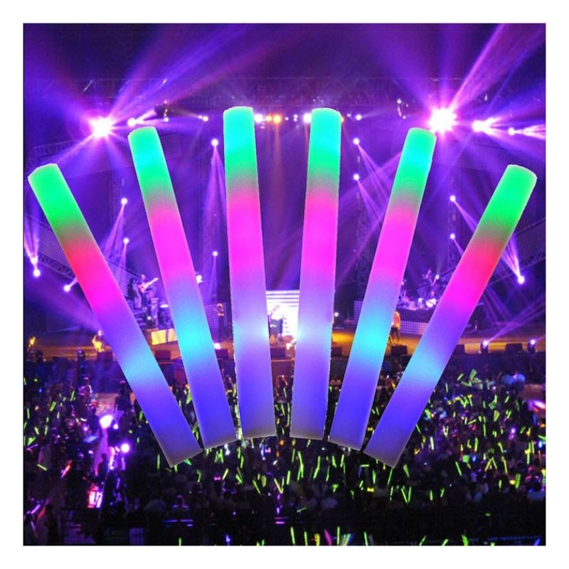 10 Bastone luminoso a LED per feste accessori discoteca in schiuma ...