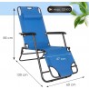Hongu Sedia sdraio per spiaggia giardino mare pieghevole lettino pr...