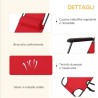 Hongu Sedia sdraio per spiaggia giardino mare pieghevole lettino pr...