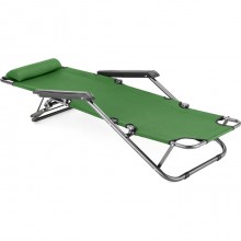 Sedia sdraio per spiaggia giardino mare pieghevole lettino prendisole cuscino