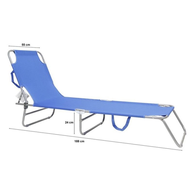 Hongu Lettino spiaggia mare brandina pieghevole prendisole regolabi...