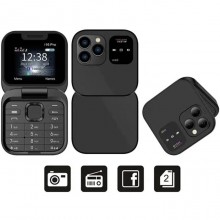 Mini telefono cellulare flip i16PRO Tastiera GSM 1.77" DUAL SIM Pieghevole 2G