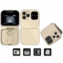 Mini telefono cellulare flip i16PRO Tastiera GSM 1.77" DUAL SIM Pieghevole 2G