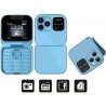 Hongu Mini telefono cellulare flip i16PRO Tastiera GSM 1.77" DUAL S...