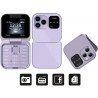 Hongu Mini telefono cellulare flip i16PRO Tastiera GSM 1.77" DUAL S...